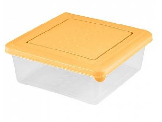 Контейнер для продуктов Asti квадратный 0,5л (бледно-желтый)